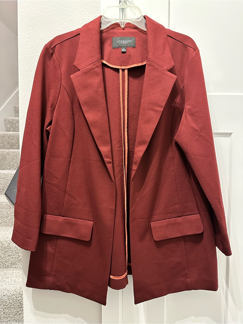 Liverpool Women's Rust Red Blazer Jacket 1X
